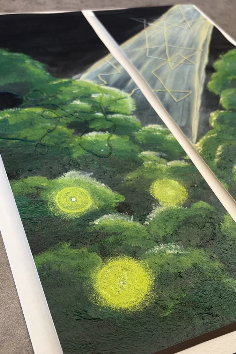 Prozess-5-Irrwege-kunstwerk-Jen-Glueck-leuchtkaefer-wettbewerb-lovenaturearts-kunst-fuer-artenschutz